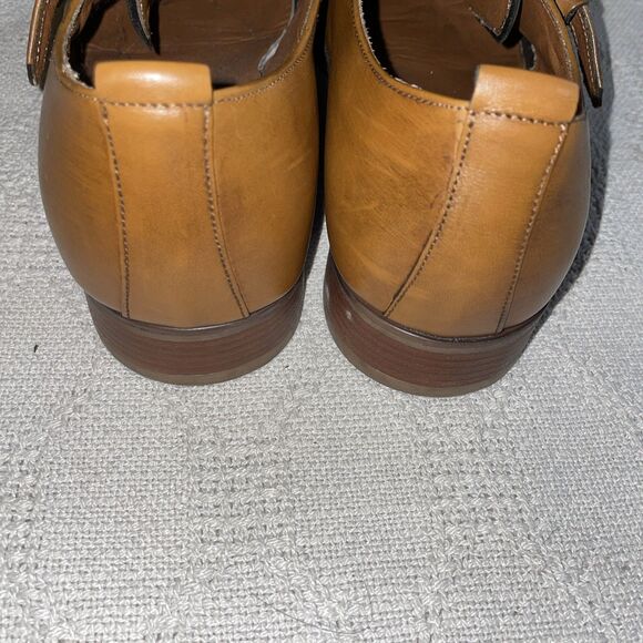 Aldo Men’s Double Monk Dress Shoes Size 43 U.S. 10 M Tan Leather Business Formal main image 5